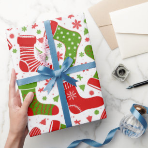 Papier Cadeau Motif vectoriel transparent avec différents Noël