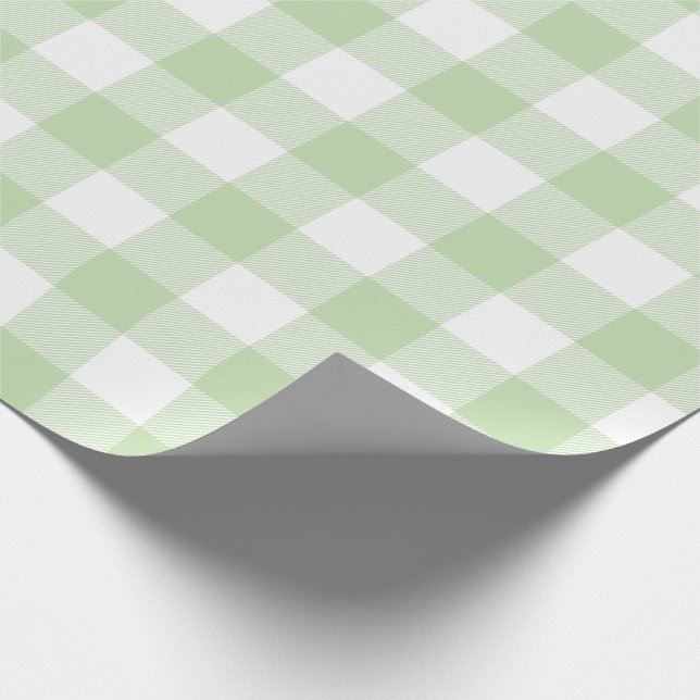 Papier Cadeau Motif vert de contrôle de Buffalo (Coin)