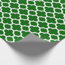 Motif vert de treillis de Quatrefoil de Noël