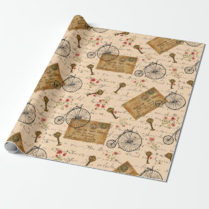 Papier Cadeau motif vintage