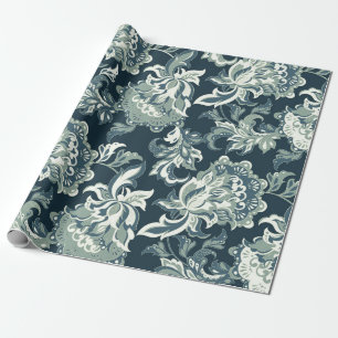 Papier Cadeau motif vintage ethnique fleuri sans couture. folklo