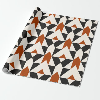 Papier Cadeau Motif vintage géométrique sans couture avec lignes