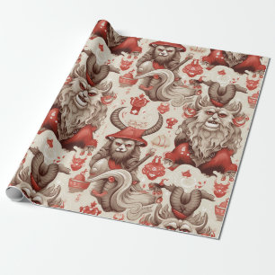 Papier Cadeau Motif vintage Krampus