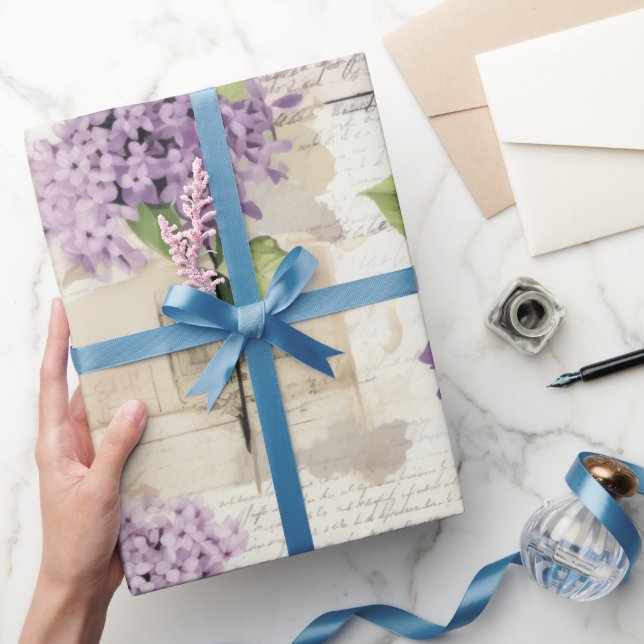 Papier Cadeau Motif vintage Lilac (Cadeaux)