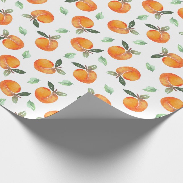 Papier Cadeau Motif vintage Peach (Coin)
