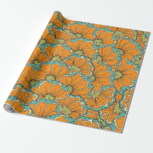 Papier Cadeau motif vintage sans soudure