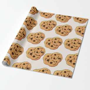 Papier Cadeau Motif vintage sans soudure cookies. dessin à la ma