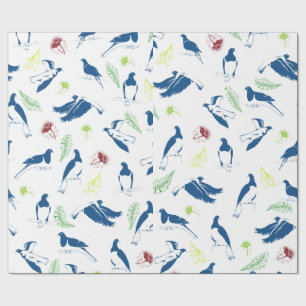 Papier Cadeau Motif Wood Pigeon Kereru