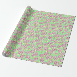 Papier Cadeau Motif Zinnia