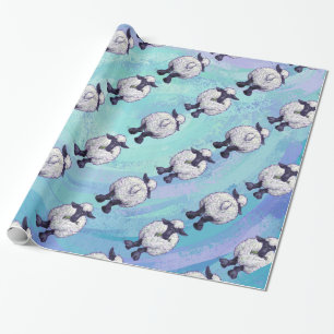 Papier Cadeau Motifs de moutons