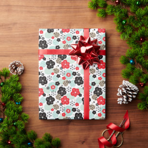 Papier Cadeau Motifs japonais mignons design
