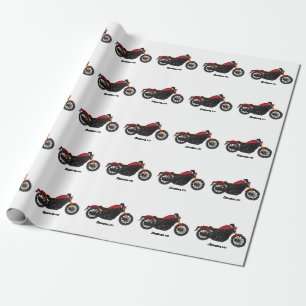 Papier Cadeau moto de style croiseur cool