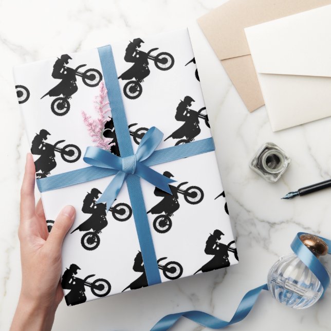Papier Cadeau Motocross Dirt Bike Fête d'anniversaire (Cadeaux)