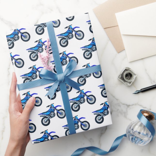 Papier Cadeau Motocross Dirt Bike Fête d'anniversaire (Cadeaux)