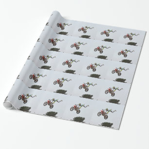 Papier Cadeau Motocross extrême