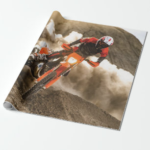Papier Cadeau Motocross Rider