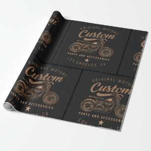 Papier Cadeau Motocycles personnalisés