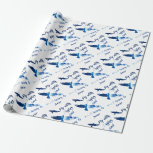 Papier Cadeau Mouche avec des aigles