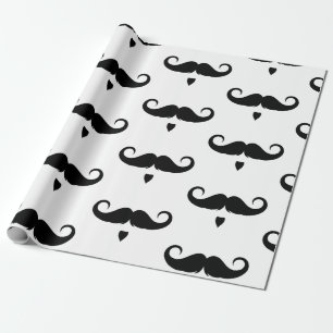 Papier Cadeau Moustache à barre