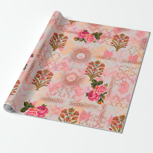 Papier Cadeau Mughless sans joint avec motif floral sur digi