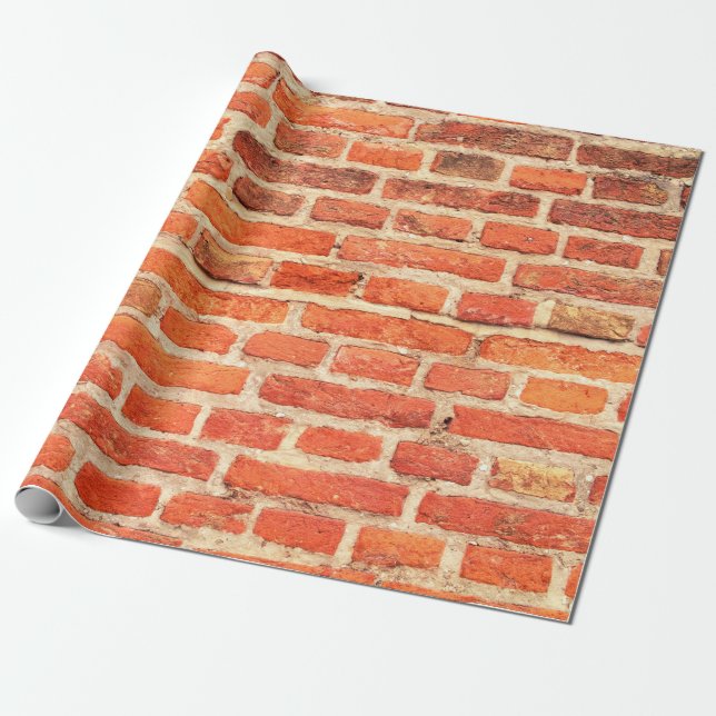 Papier Cadeau Mur de brique texture murale brique (Déroulé)