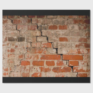 Papier Cadeau Mur de briques criqué