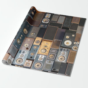 Papier Cadeau Mur de haut-parleurs