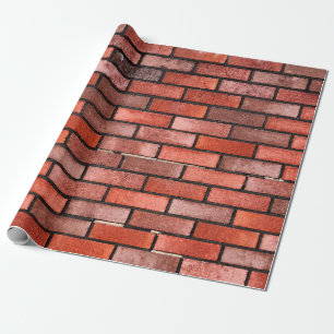 Papier Cadeau Mur en brique rouge, arrière - plan en brique roug
