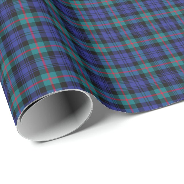Papier Cadeau Murray Modern Clan Tartan (Coin rond)