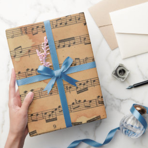 Papier Cadeau Musique Antique 