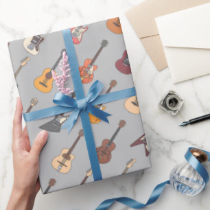 Papier Cadeau Musique de Guitare