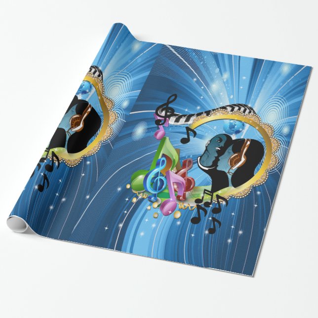 Papier Cadeau Musique pour l'âme (Déroulé)