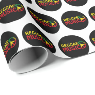 Papier Cadeau Musique reggae - model2b-circle-black