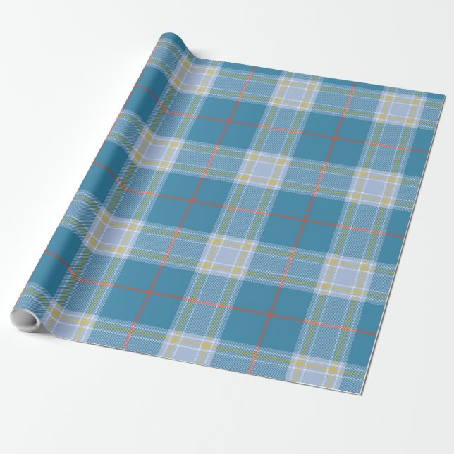 Papier Cadeau Musselburgh moderne Tartan Plaid Motif (Déroulé)