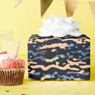 Papier Cadeau MVB Cameo Masculine bleu 2 Design
