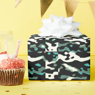 Papier Cadeau MVB Cameo Masculine Vert 2 Design