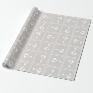 Papier Cadeau Mystère beige