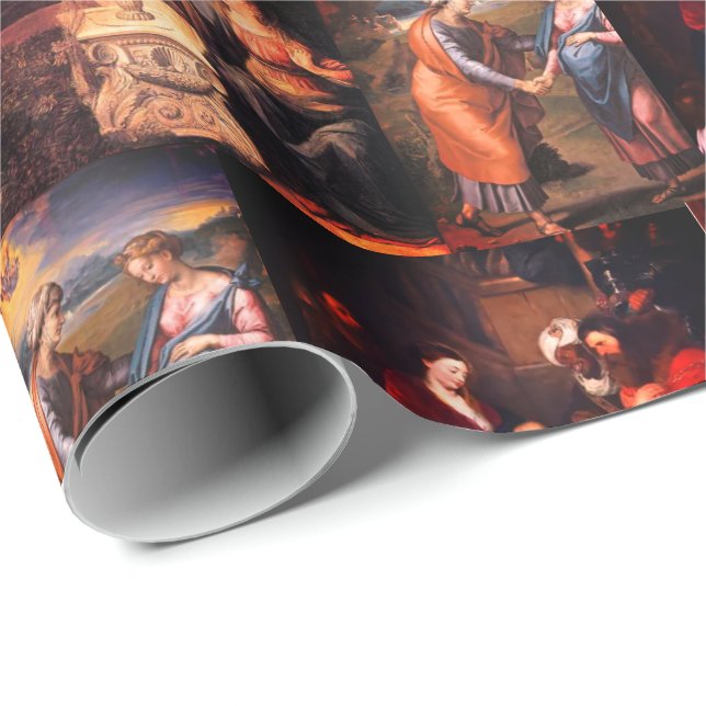 Papier Cadeau Mystères Joyeux Papier d'enveloppement de Noël (Coin rond)