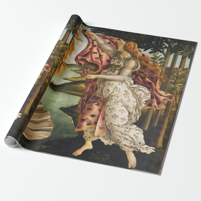 Papier Cadeau Naissance de Sandro Botticelli, Vénus Hora du prin (Déroulé)