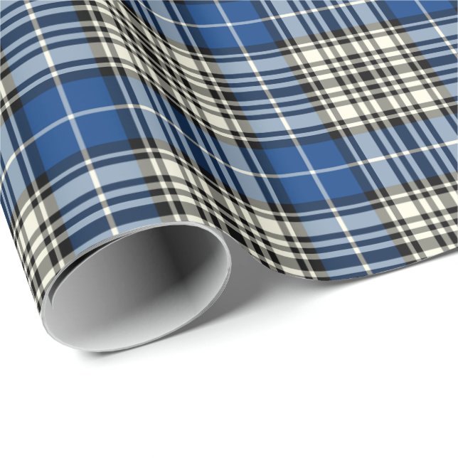 Papier Cadeau Napier Clan Tartan (Coin rond)
