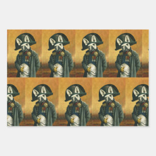 Papier cadeau Napoléon Français Bulldog