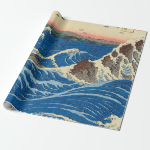 Papier Cadeau Naruto Whirlpools, province d'Awa, 1855 par Hirosh