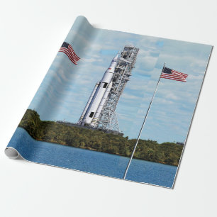 Papier Cadeau NASA SLS Système de lancement spatial Fusée sur l'