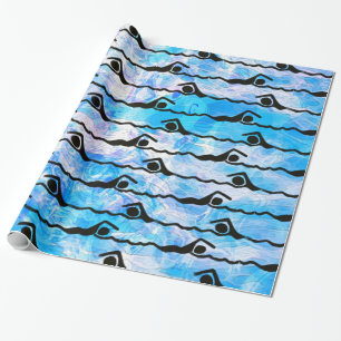 PAPIER CADEAU NATATION