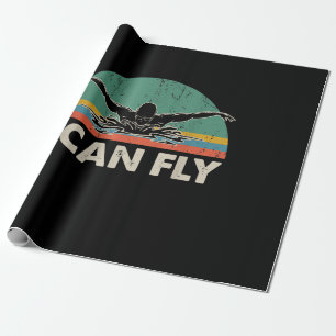 Papier Cadeau Natation Je Peux Voler Drôle Cadeaux De Natation