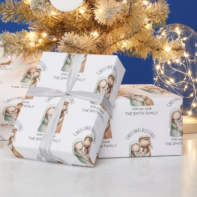 Papier Cadeau Nativity Christmas Wrapping Paper - Christian Gift (Vacances)