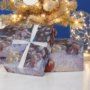 Papier Cadeau Nature morte Van Gogh Raisins et Pommes Impression