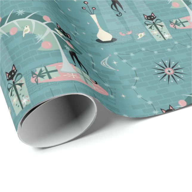 Papier Cadeau Naughty Noël (Coin rond)