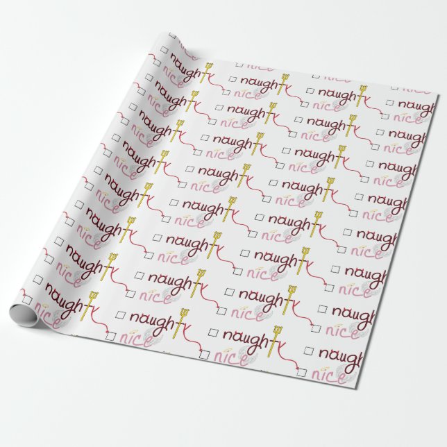 Papier Cadeau Naughty ou Nice (Déroulé)