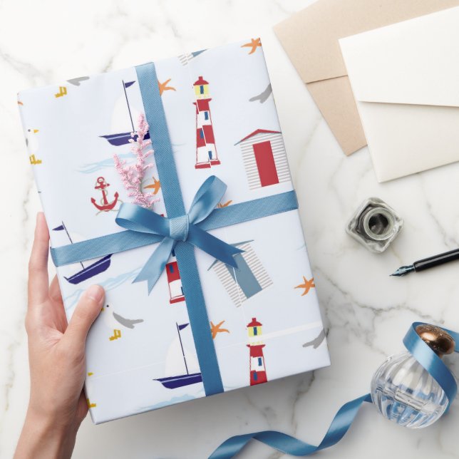 Papier Cadeau Nautical Birthday Party Invitation et accessoires (Cadeaux)
